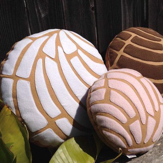 Rainbow Concha Pan Pillow