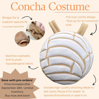 Concha toddler Costume - WHITE