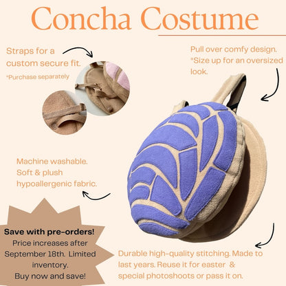 Concha toddler Costume - BLUE